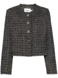b+ab tweed cropped jacket - Grey