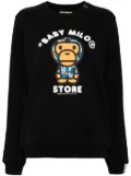 *BABY MILO® STORE BY *A BATHING APE® logo-print sweatshirt - Black