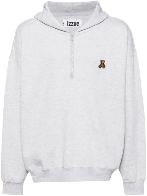 izzue teddy bear-appliqué hoodie
