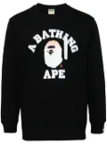 A BATHING APE® logo-printed cotton T-shirt - Black
