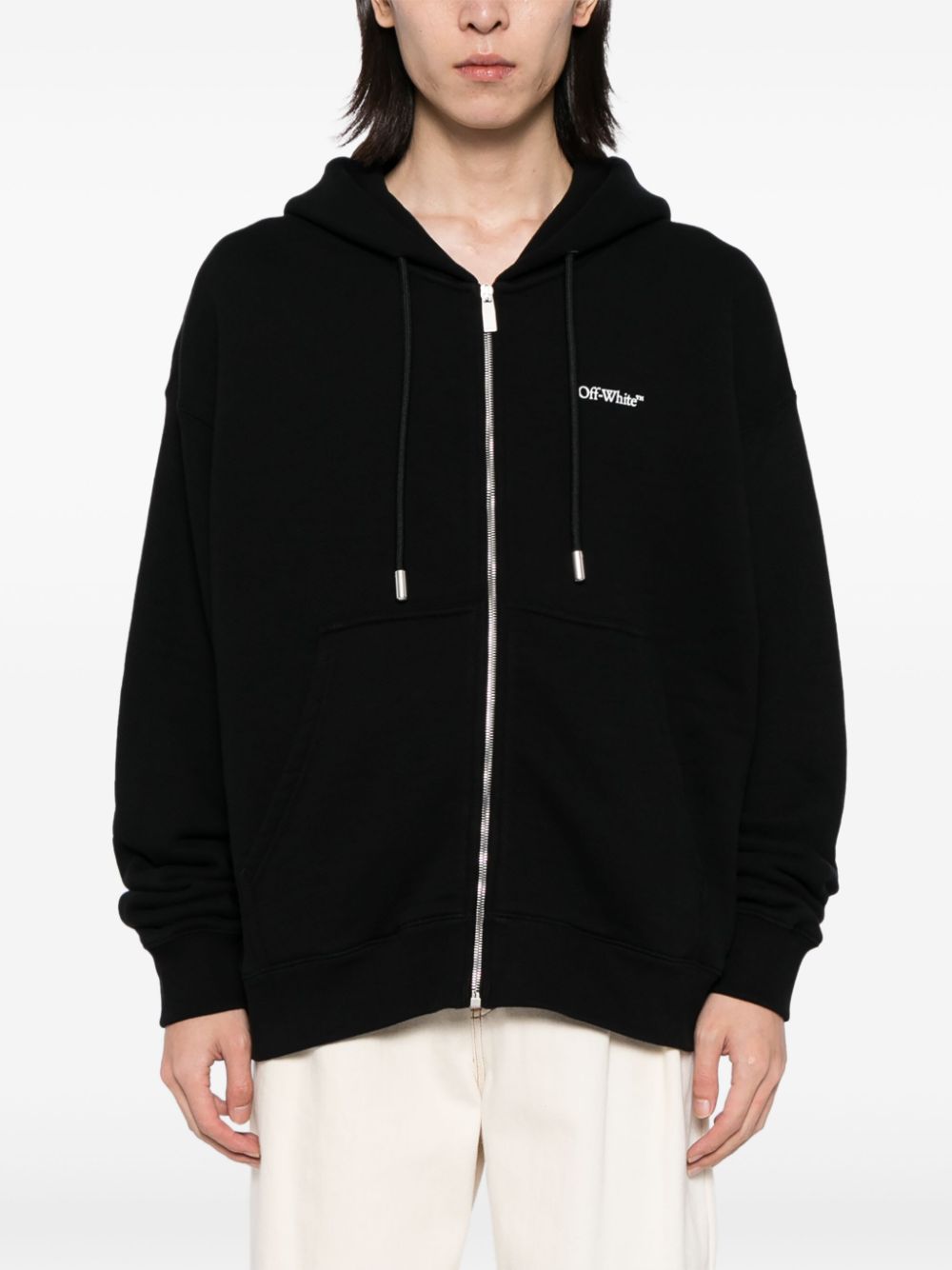 Off-White graphic print hooded jackets Men