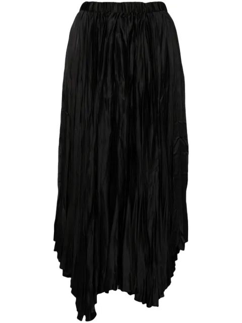 b+ab asymmetric pleated skirt