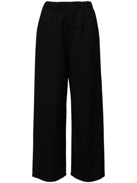 izzue elasticated-waist straight-leg trousers