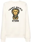 *BABY MILO® STORE BY *A BATHING APE® logo-print sweatshirt - Neutrals