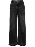 b+ab fringed relaxed jeans - Black
