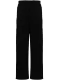 izzue logo-embroidered track pants - Black