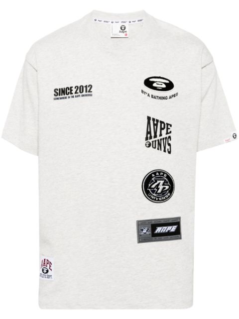 AAPE BY *A BATHING APE Moonface logo printed short sleeve tee Men