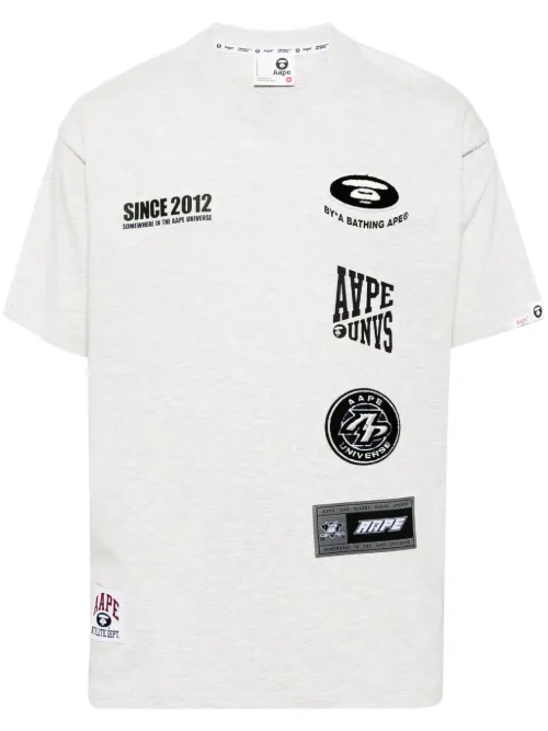 T-shirt Moonface à logo imprimé - AAPE BY *A BATHING APE® - Modalova
