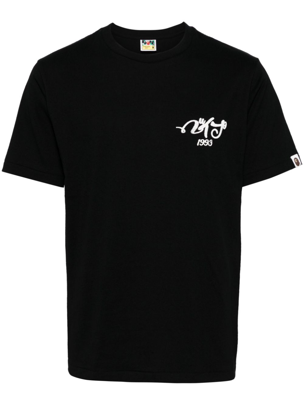 A BATHING APE® embroidered T-shirt - Black