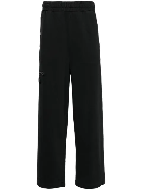 izzue logo-patch cotton track pants
