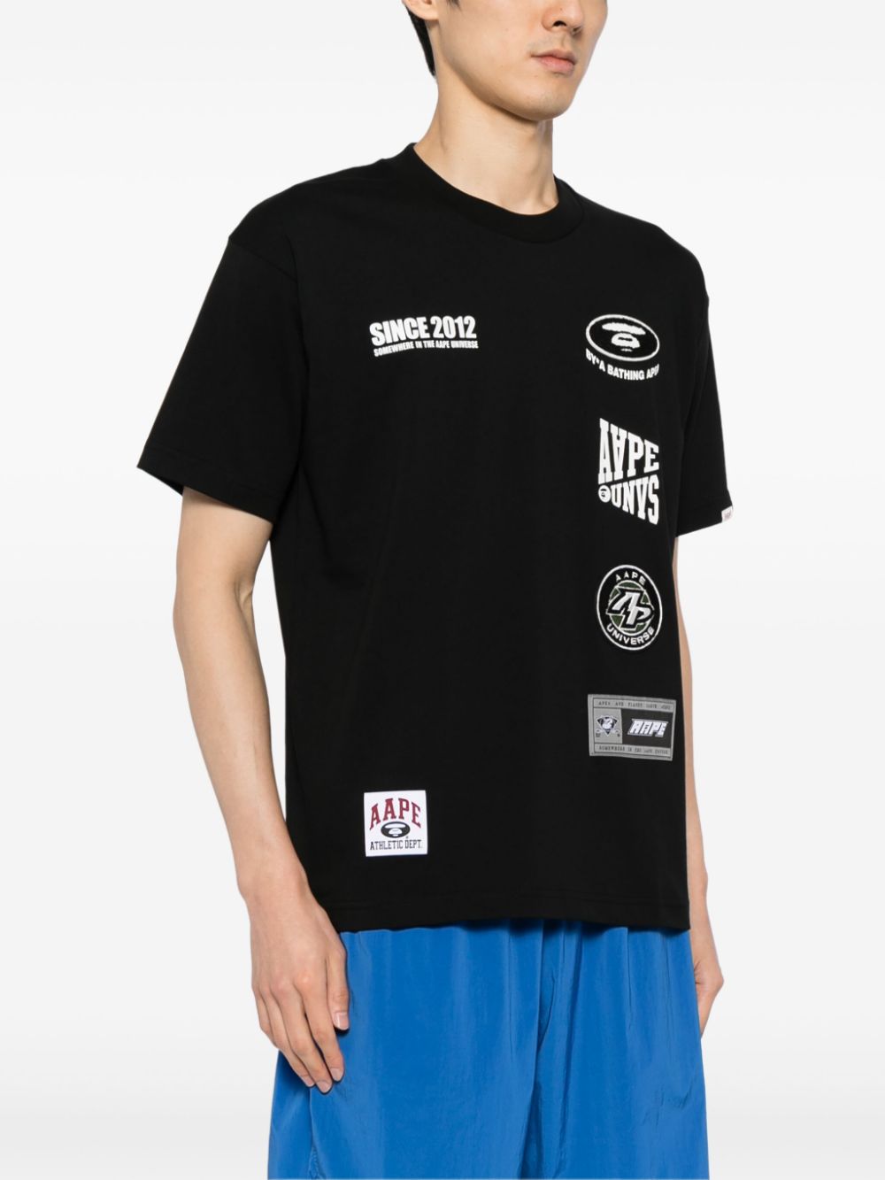 AAPE BY *A BATHING APE logo-printed cotton T-shirt Men