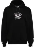 AAPE BY *A BATHING APE® logo print hoodie - Black