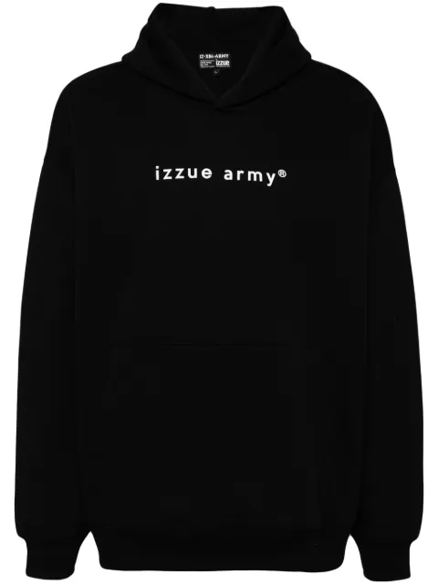 izzue hoodie con logo estampado