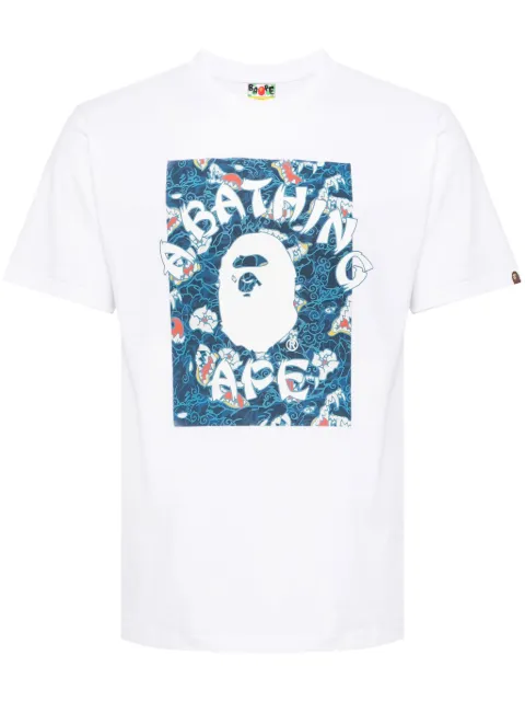 A BATHING APE® playera con estampado de tatuaje japonés