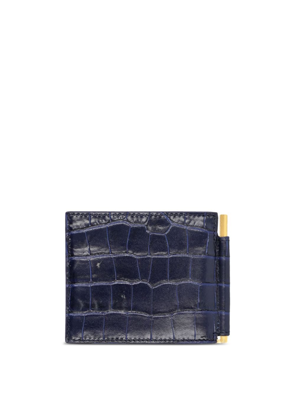 TOM FORD crocodile-embossed wallet - Blauw