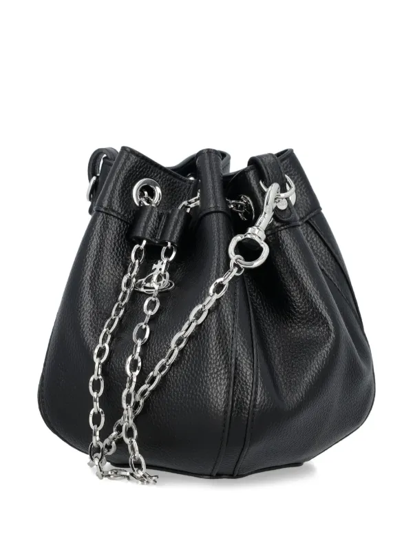 ☆vivienne westwood☆Drawstring ロゴ ナイロン バケットバッグ