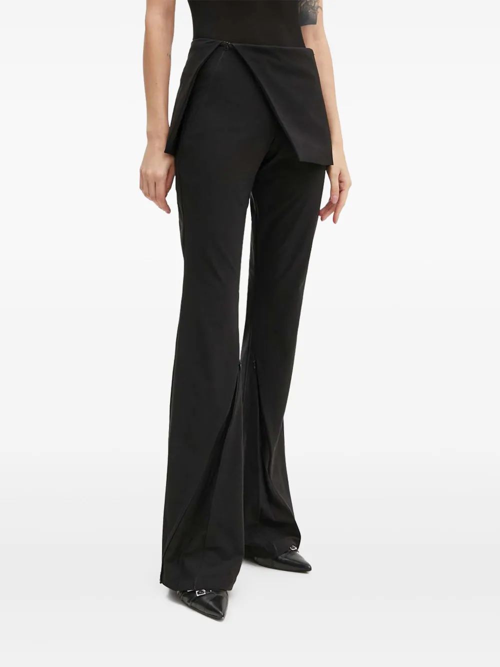 Heliot Emil Flap-panel Trousers In Black