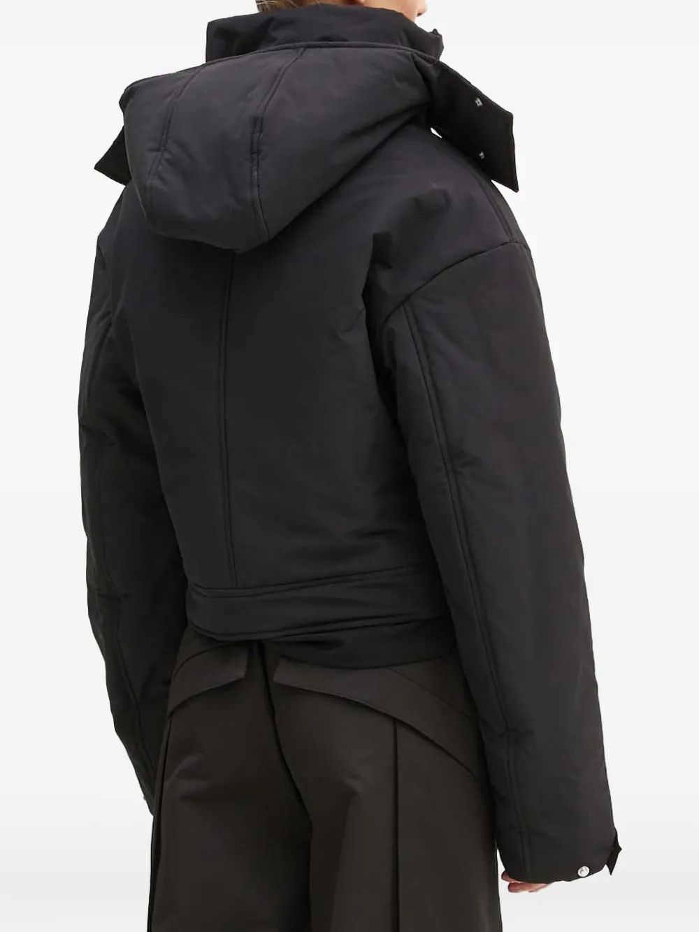 Heliot Emil Zip-fastening Hooded Jacket In Black