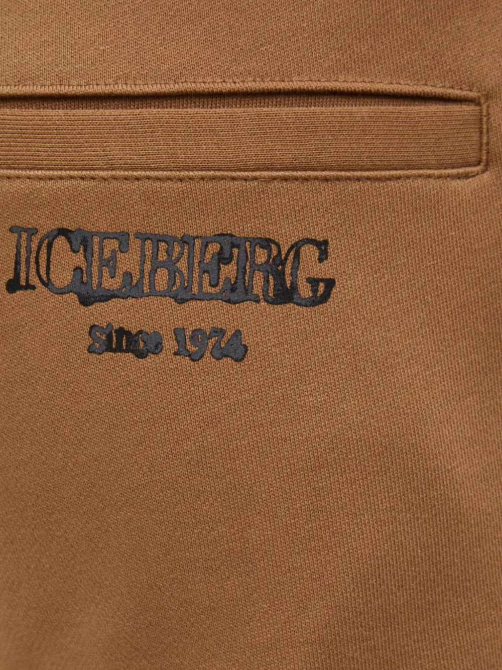 Iceberg Broek met trekkoord en logo Bruin