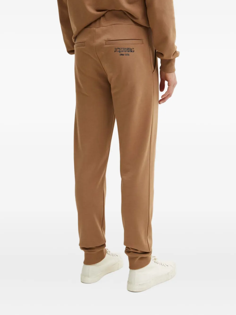 Iceberg Broek met trekkoord en logo Bruin