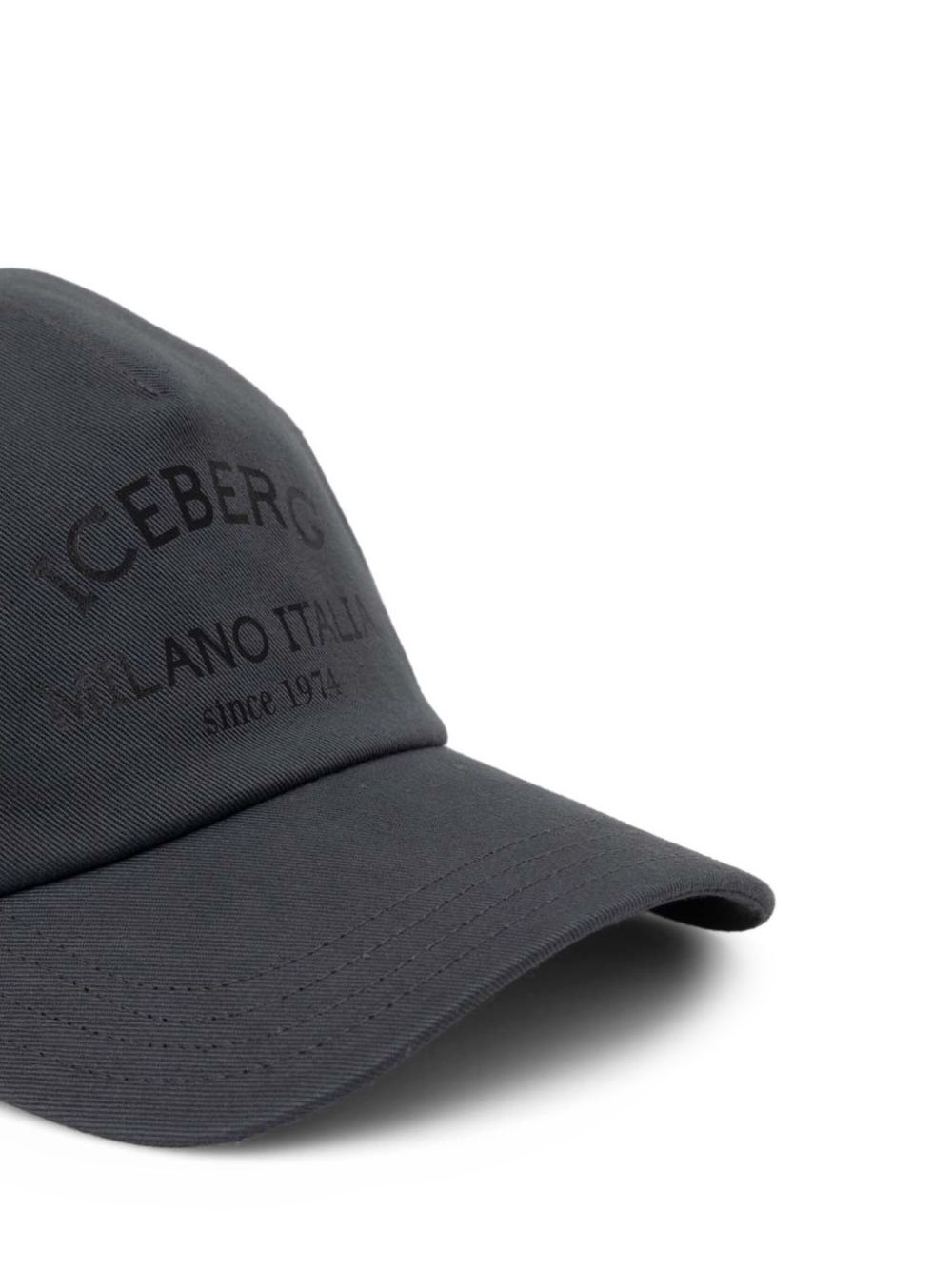 Iceberg logo-print baseball cap - Grijs