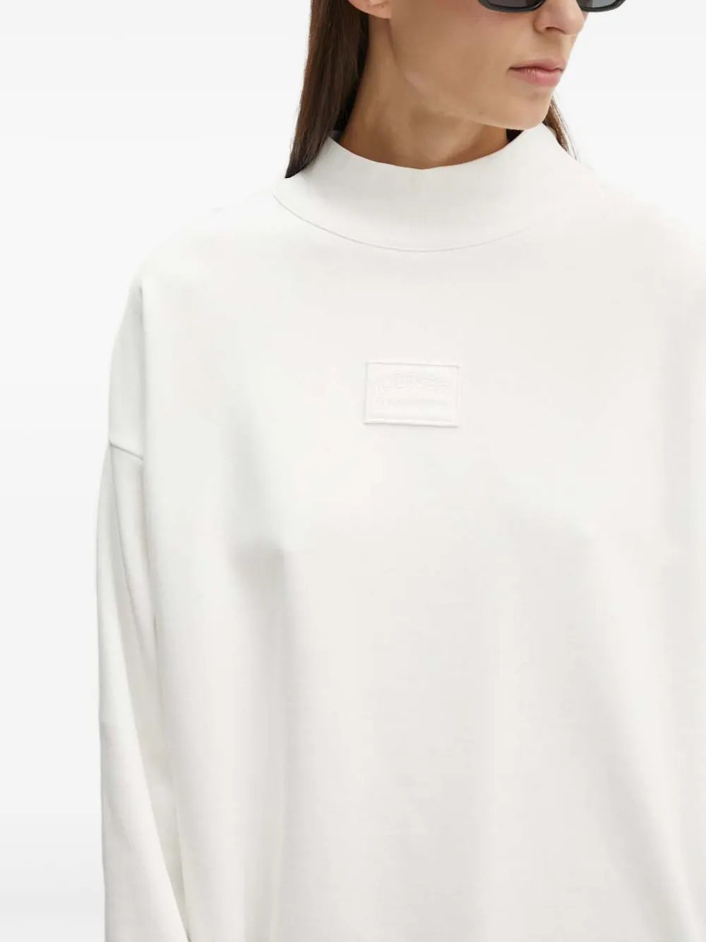 Iceberg Sweater met logopatch Wit