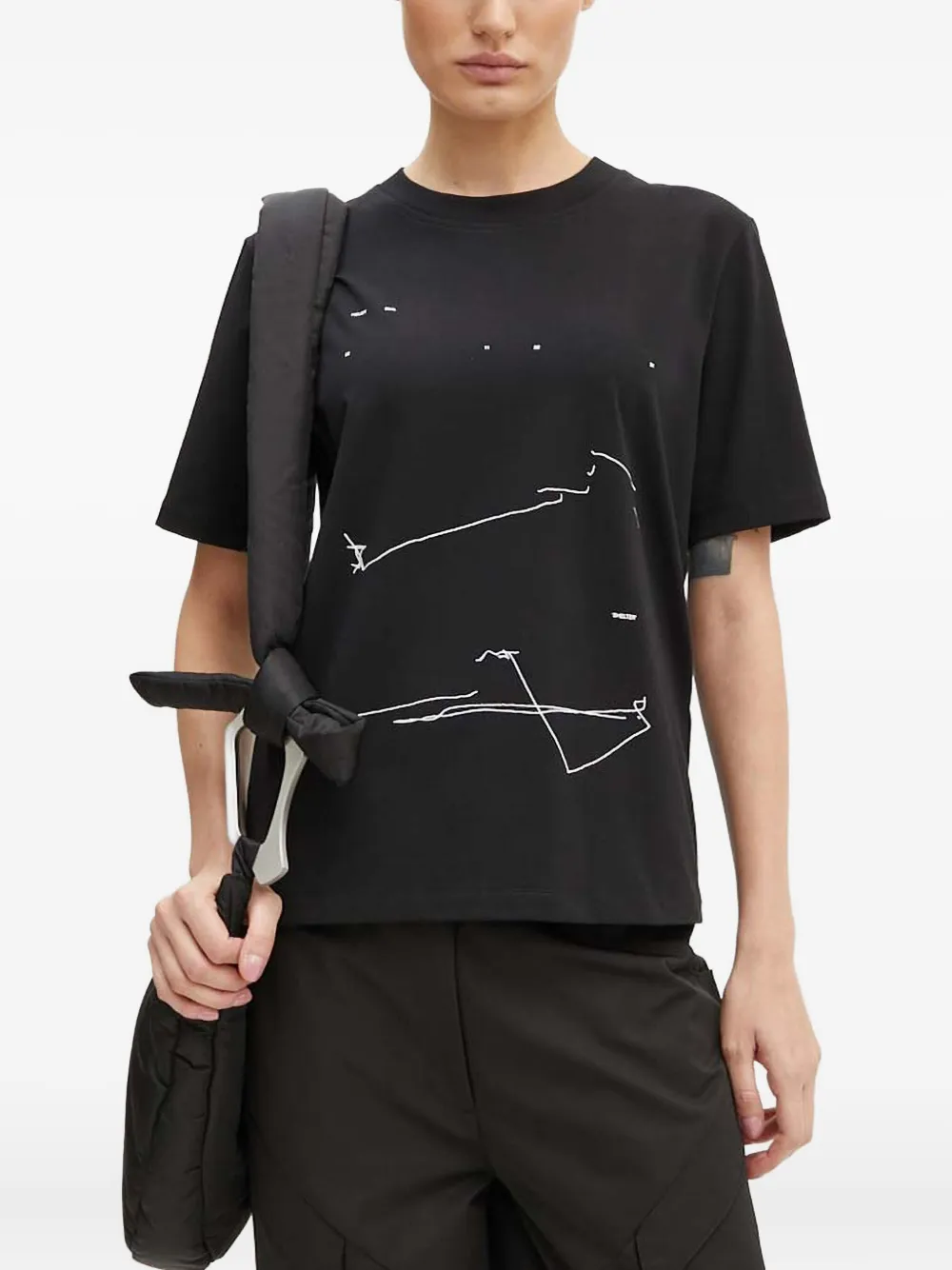 HELIOT EMIL T-shirt con grafica - Nero