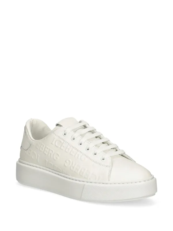 Iceberg Leather Sneakers | White | FARFETCH CA