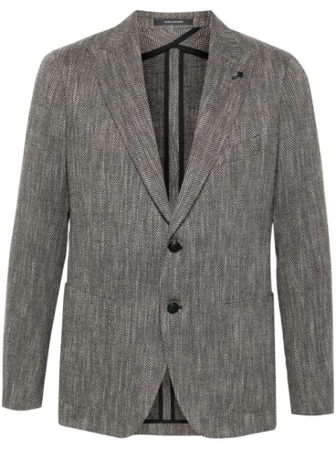 Tagliatore brooch-detail blazer Men