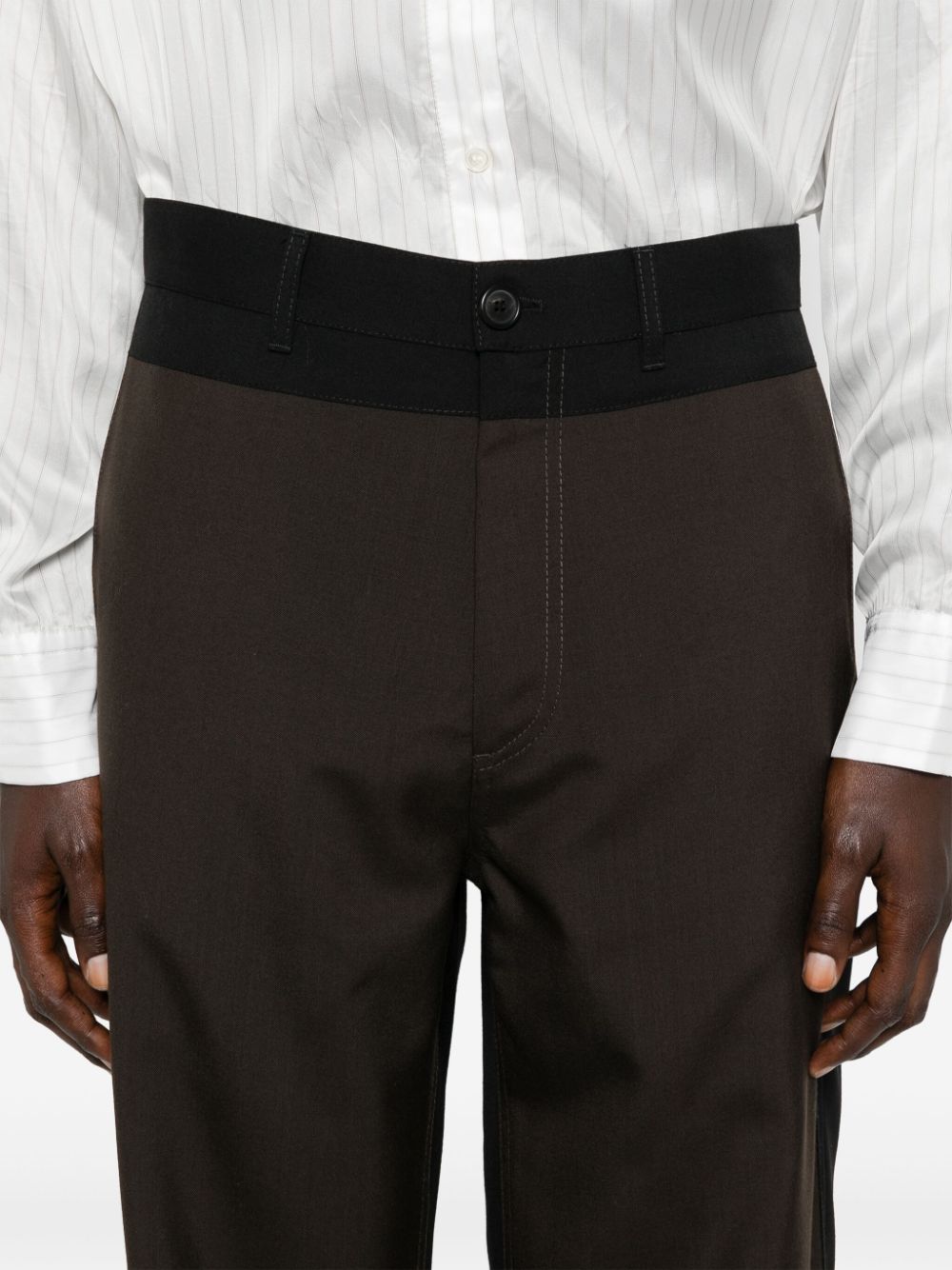 Marni two tone-design trousers Men