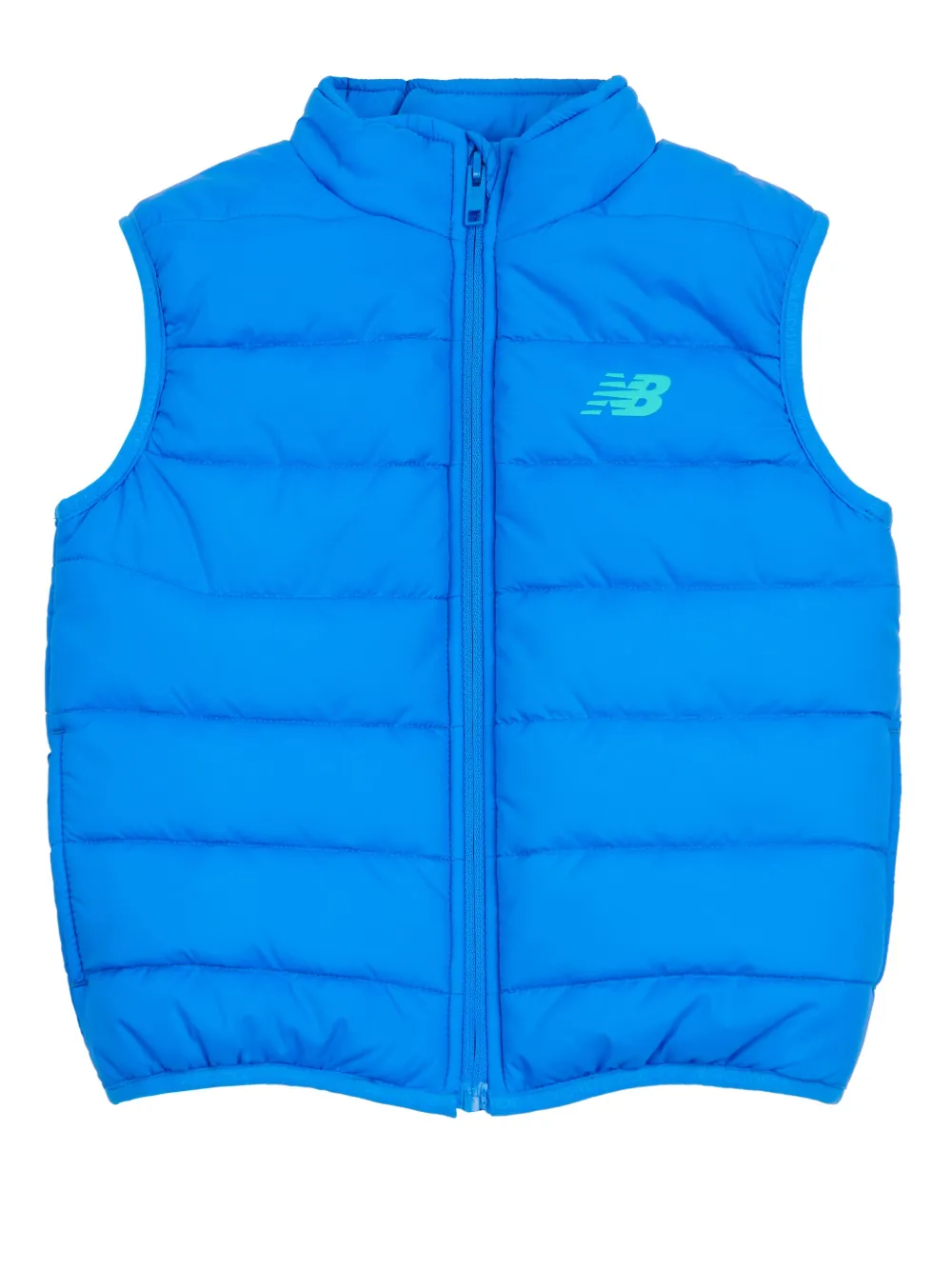 New Balance Kids Sweater broek en bodywarmer met logoprint Blauw