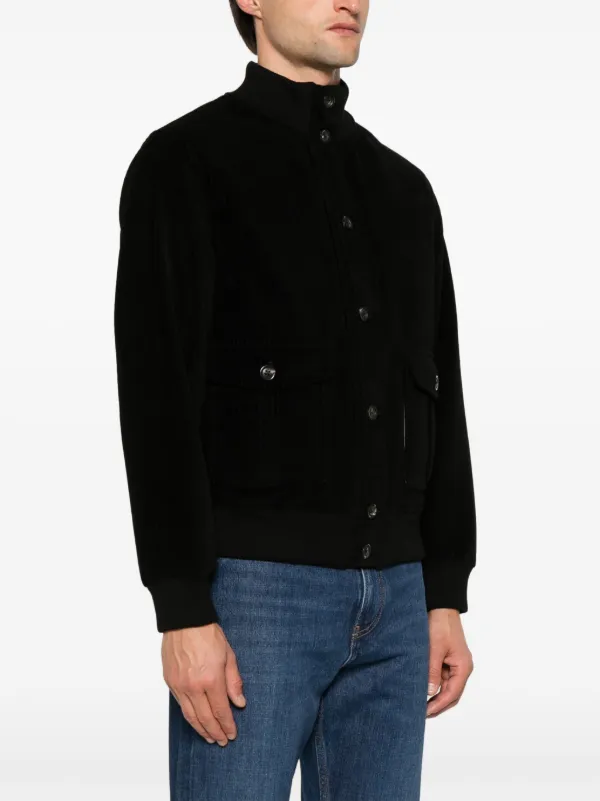 Circolo 1901 Corduroy Bomber Jacket | Black | FARFETCH TW