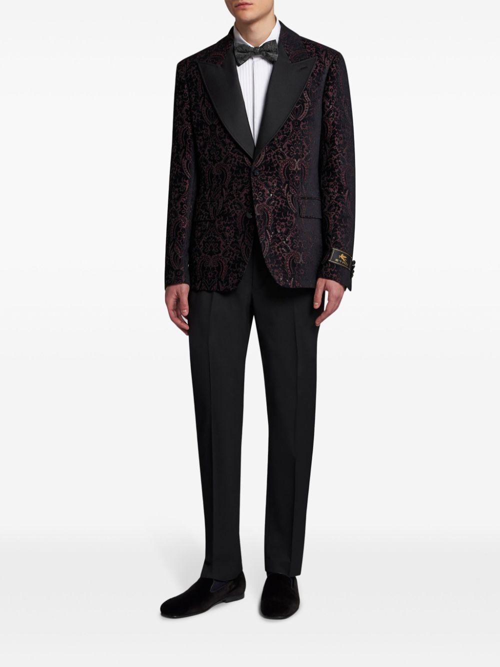 ETRO velvet jacquard blazer - Black