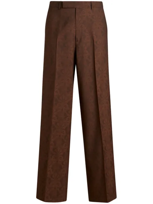 Pantalon en jacquard à coupe droite - ETRO - Modalova