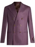 ETRO double-breasted cashmere blazer - Purple