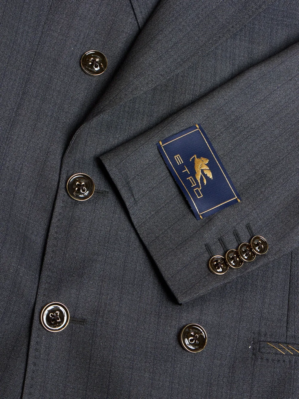 【送料&関税込】Etro Double-breasted Wool Blazer ETRO double-breasted Wool Blazer | Blue | FARFETCH BH