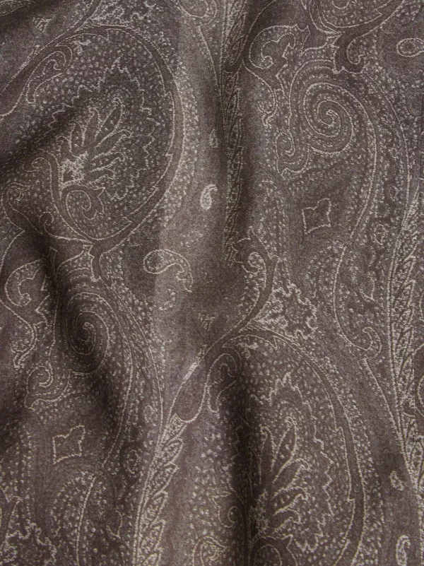 【送料&関税込】Etro Grey-black Paisley T-shirt Etro paisley-print polo shirt | REVERSIBLE