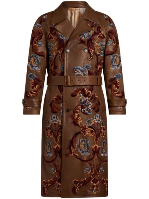 ETRO floral-embroidery coat