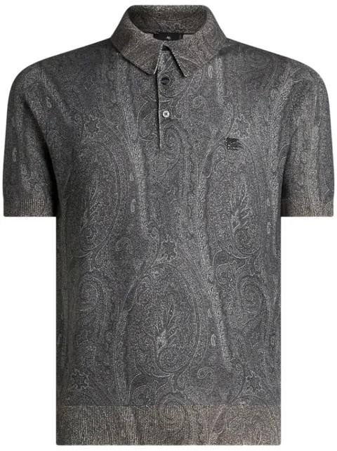 ETRO paisley-print polo shirt 