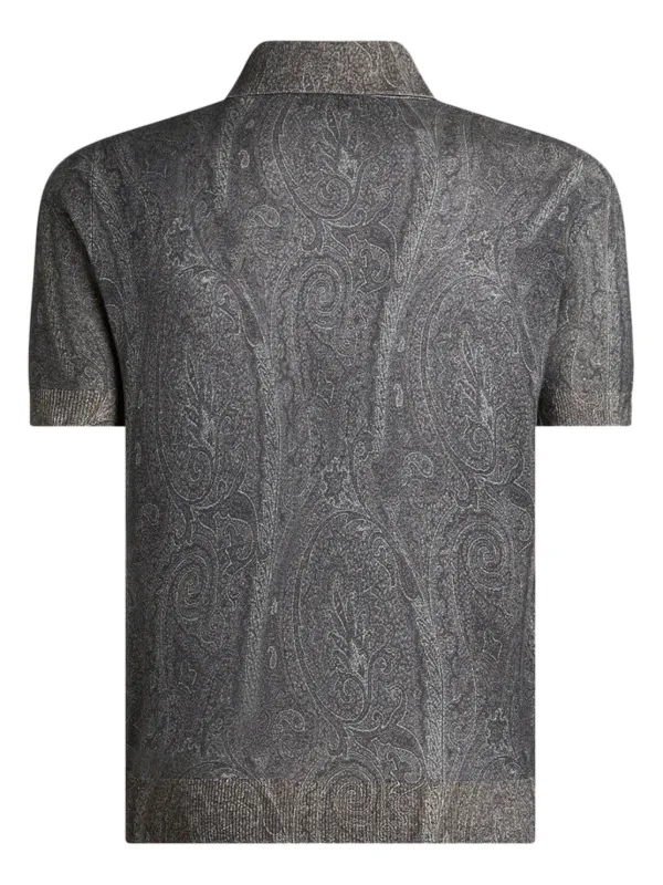 【関税込み】ETRO 'Paisley' polo shirt ETRO paisley-print Cotton Polo Shirt | Blue | FARFETCH