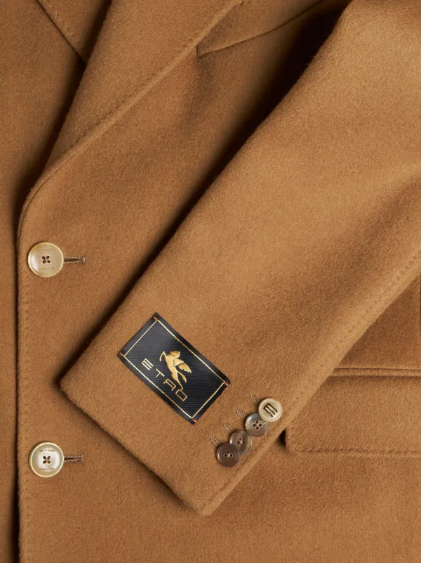 関税送料込Etro Double-Breasted Coat ETRO double-breasted Cashmere Coat | Brown | FARFETCH
