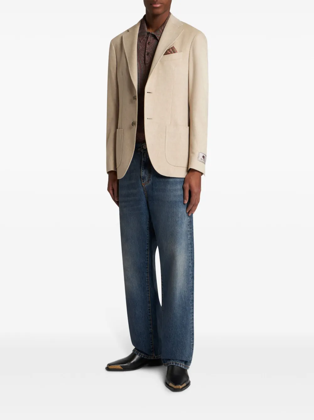 ETRO Poloshirt met paisley-print - Rood