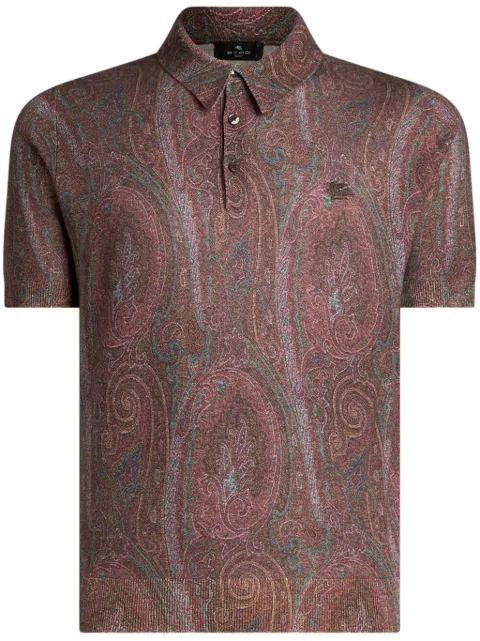 ETRO paisley-print polo shirt 