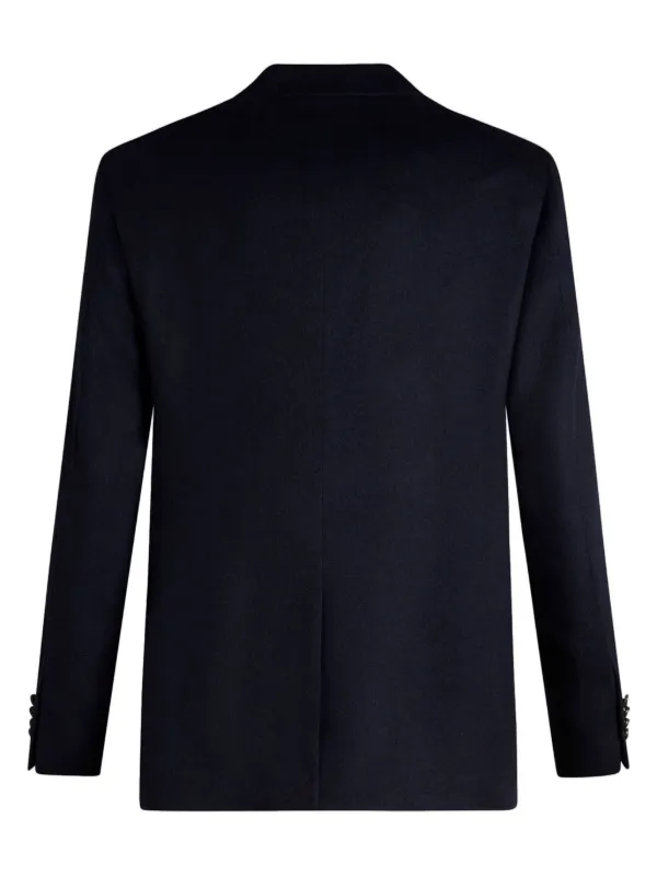 ETRO カシミア ダブルジャケット | ブルー | FARFETCH JP