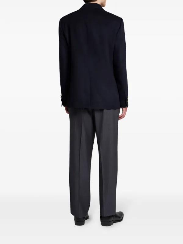 ETRO カシミア ダブルジャケット | ブルー | FARFETCH JP