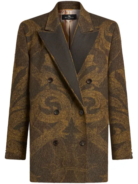 ETRO jacquard wool blazer 