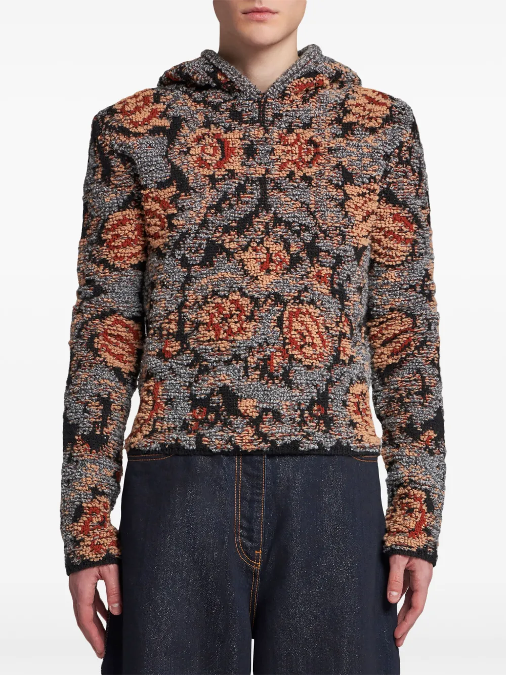 ETRO Hoodie met abstracte print Grijs