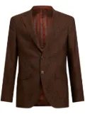 ETRO patterned-jacquard blazer - Brown