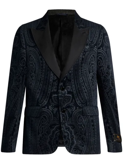 ETRO blazer con estampado de cachemira