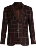 ETRO checked jacquard blazer - Red